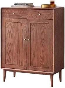 Solid Wood Shoe Cabinet, Home Entrance Cabinet, Balcony Storage Cabinet