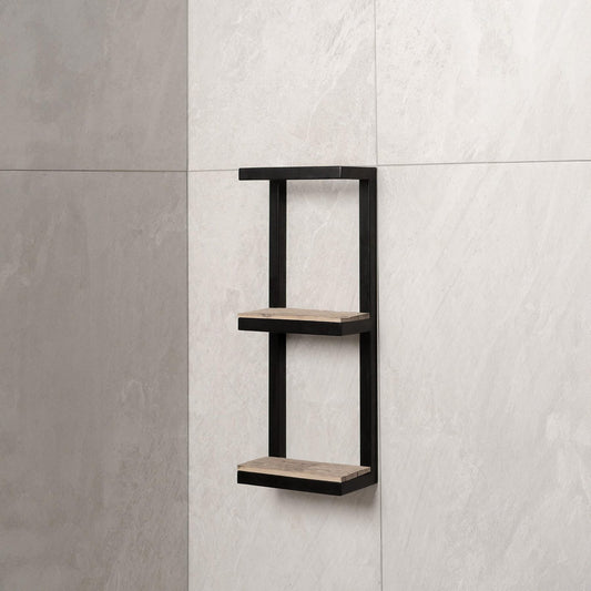 Bathroom Shelf with Towel Bar, Floating bathroom shelf