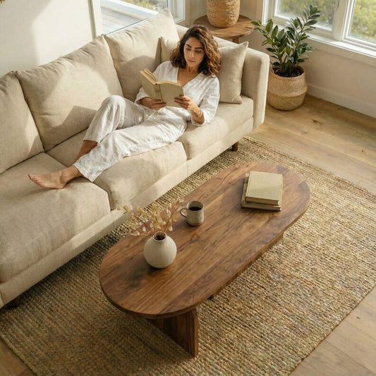Handmade Solid Sheesham Wood Coffee Table