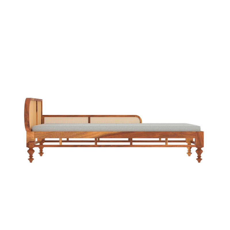 Ethnic Soft Cane Style Wooden Handmade Long Sofa