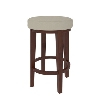 Vintage Round Wooden Stool | Handmade Small Accent Stool