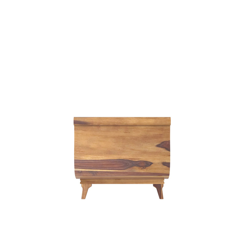 Traditional Light Finished Wooden Handmade Long Sofa
