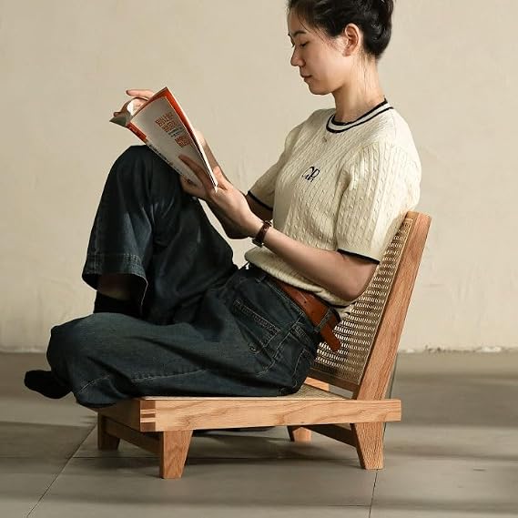 Chinese-Style Floor Chair – Traditional Tatami Floor Seating Chair