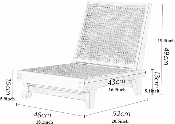 Chinese-Style Floor Chair – Traditional Tatami Floor Seating Chair