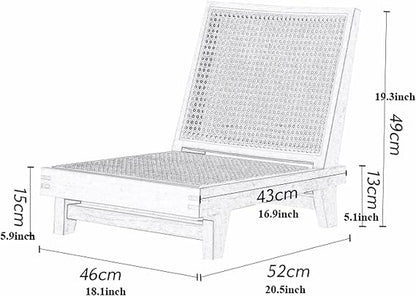 Chinese-Style Floor Chair – Traditional Tatami Floor Seating Chair