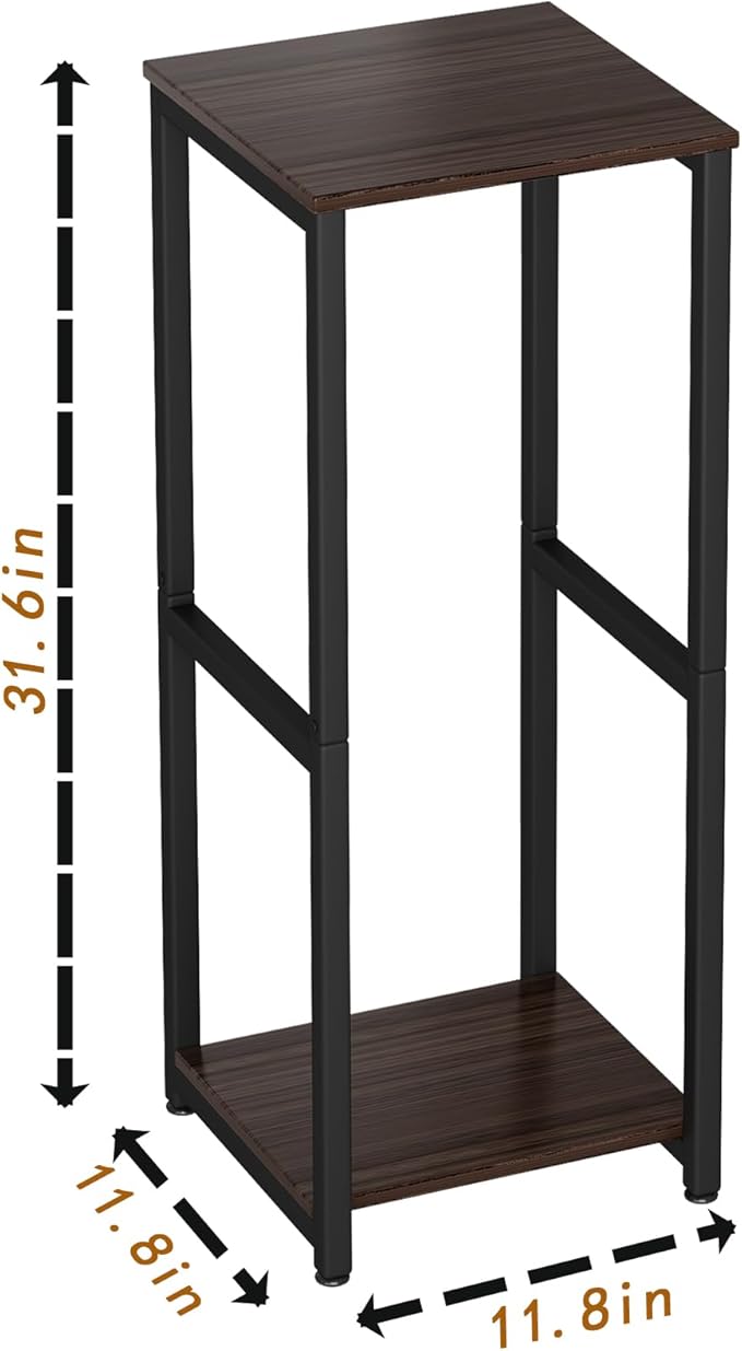Plant Stand Indoor Corner Tall 2 Tier Metal Modern Flower Storage Plant Shelf Holder for Living Room Balcony Garden