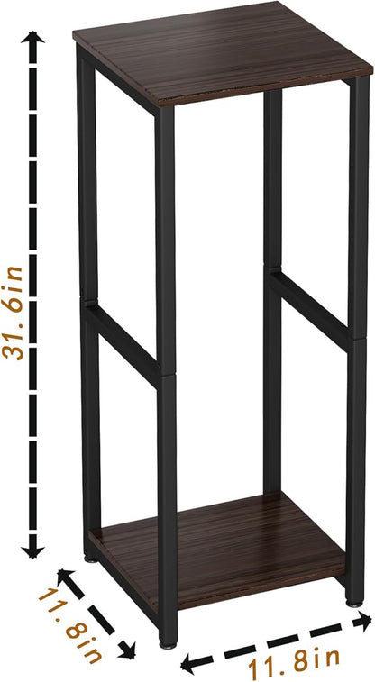Plant Stand Indoor Corner Tall 2 Tier Metal Modern Flower Storage Plant Shelf Holder for Living Room Balcony Garden