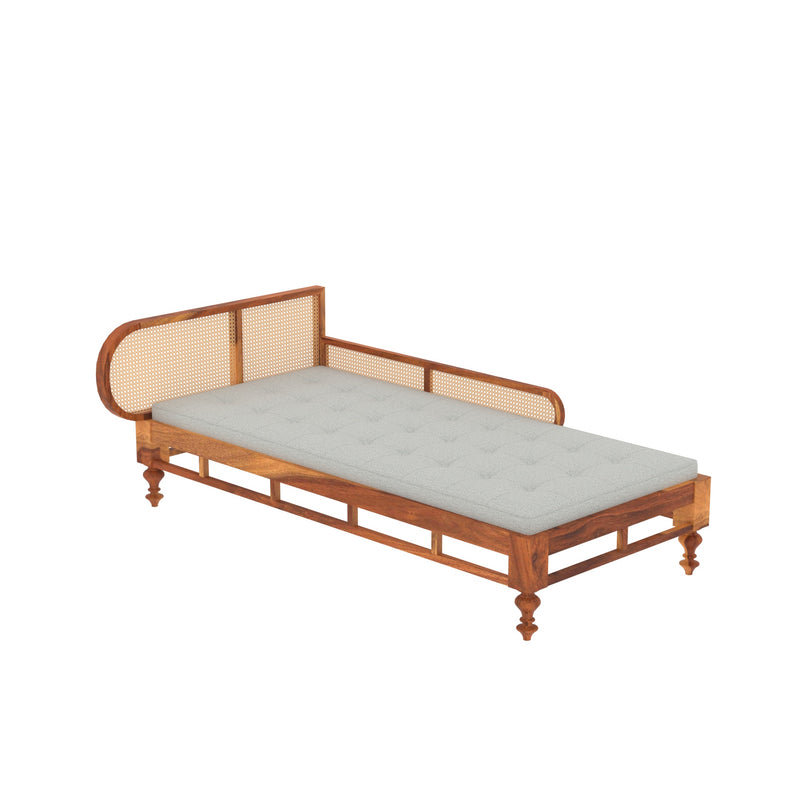 Ethnic Soft Cane Style Wooden Handmade Long Sofa