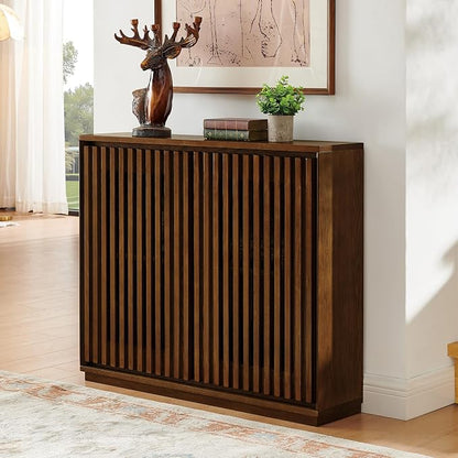 Solid Wood Storage Cabinet for Entryway – Handcrafted Sheesham Wood Organizer