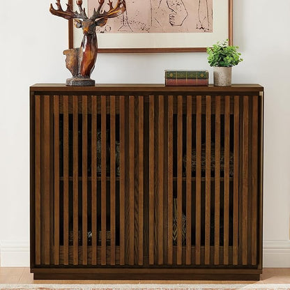 Solid Wood Storage Cabinet for Entryway – Handcrafted Sheesham Wood Organizer