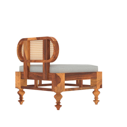 Simple Decent Cane Style Handmade Wooden Sofa Set