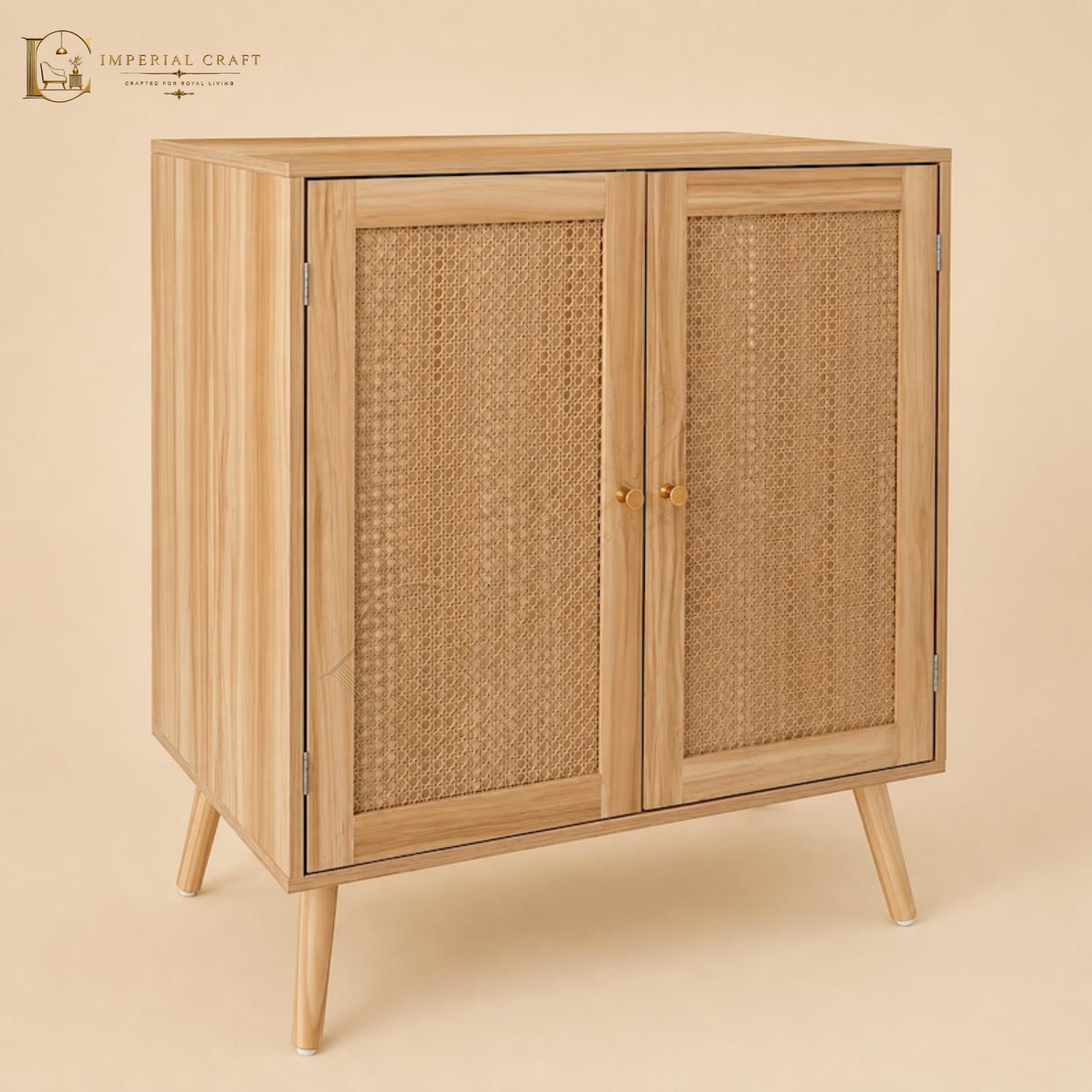 Rattan Cabinet, Boho Storage, Cane Furniture