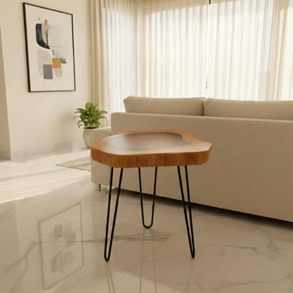 Stunning Pure Live Edge Sheesham Timber Coffee Table