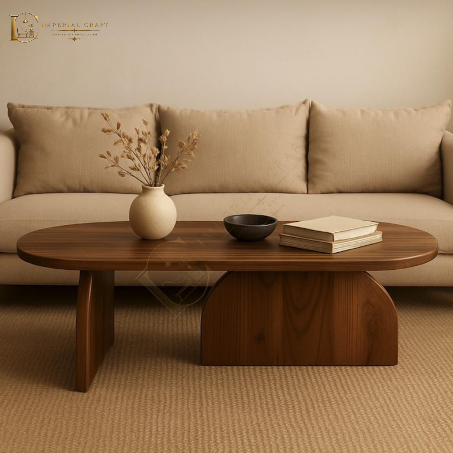 Oval Shape Coffee Table