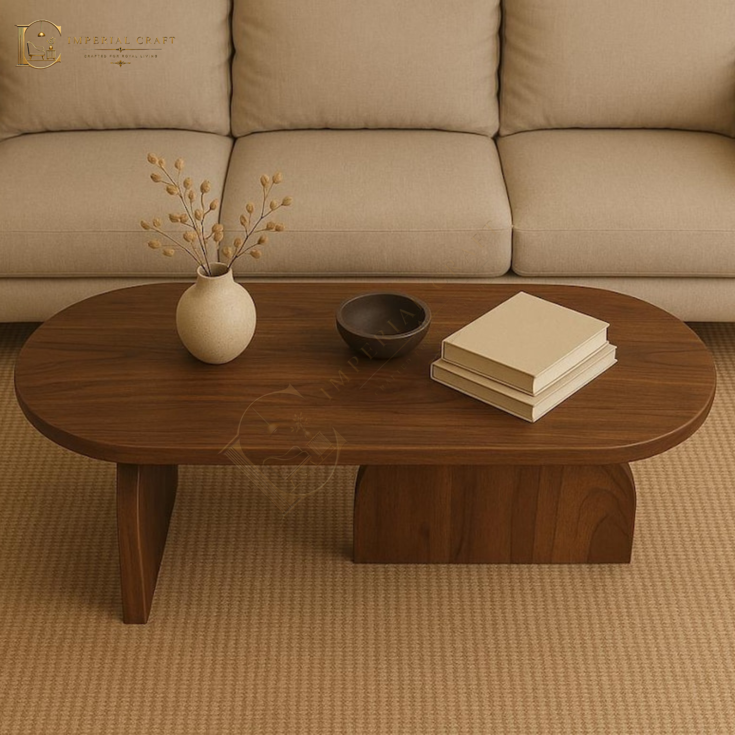 Oval Shape Coffee Table