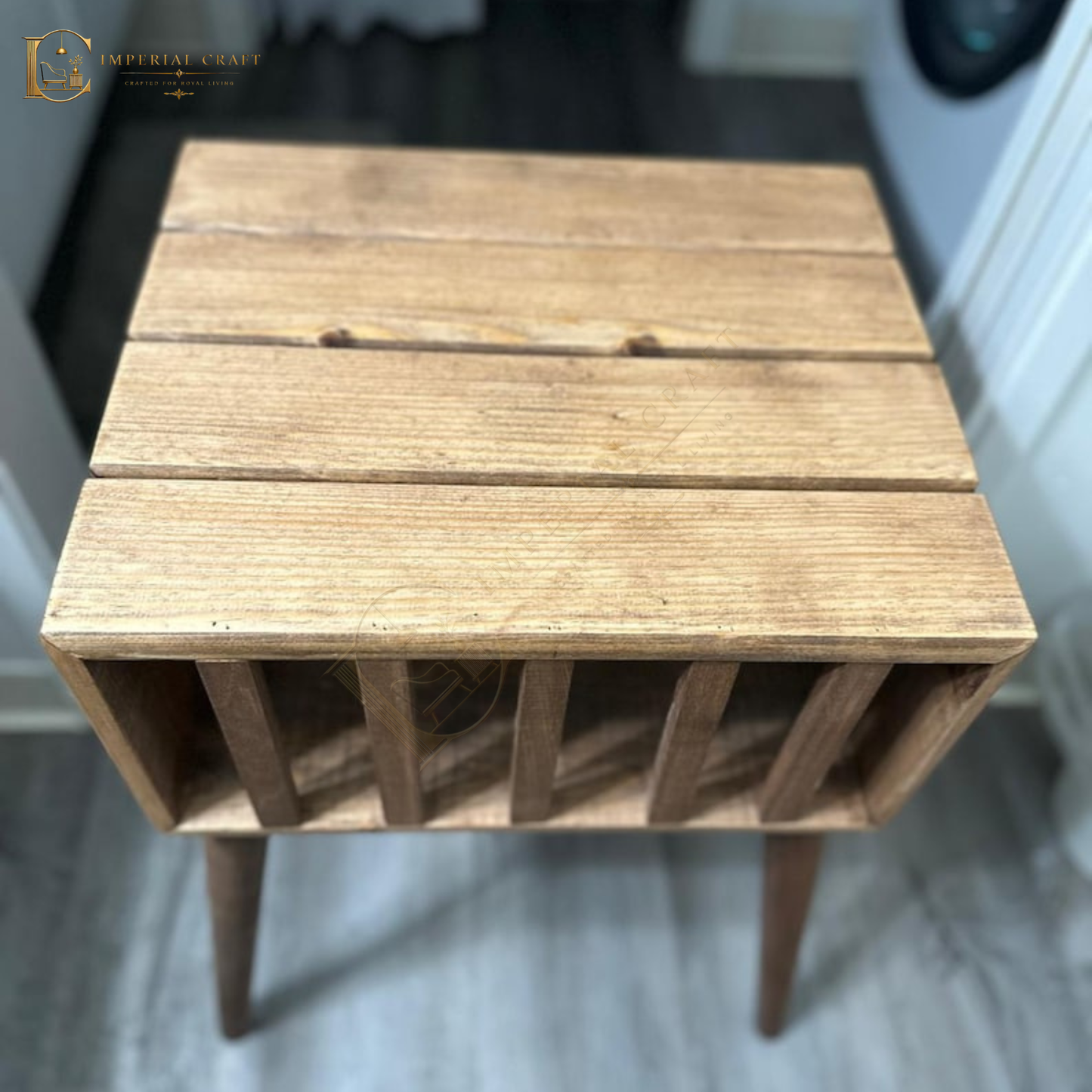 Wooden bedside table, End Table, Rustic Bedside Table Bedroom Furniture