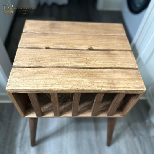 Wooden bedside table, End Table, Rustic Bedside Table Bedroom Furniture
