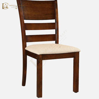 Solid Wood Dining Chair with Cushioned Seat