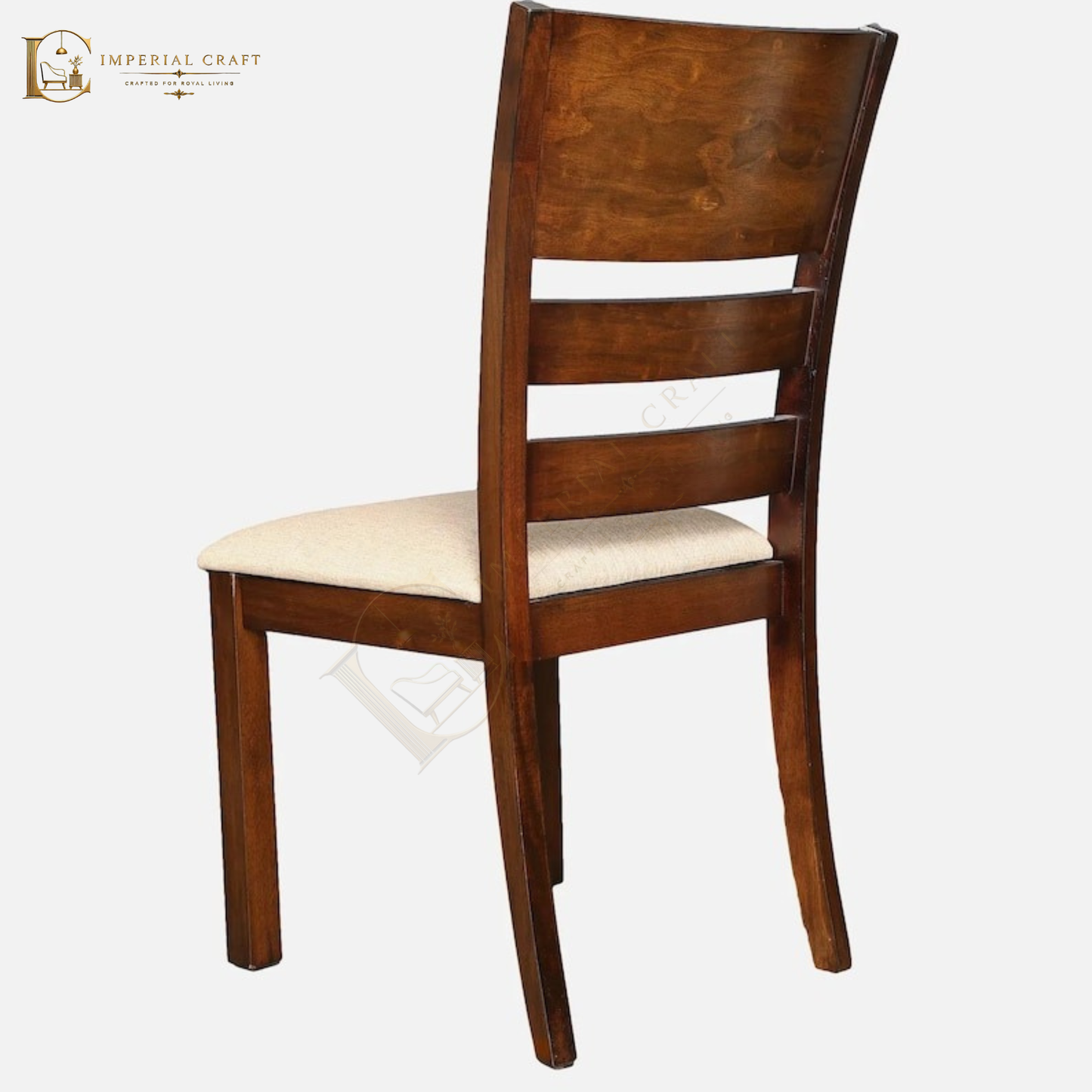 Solid Wood Dining Chair with Cushioned Seat
