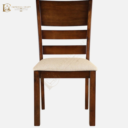 Solid Wood Dining Chair with Cushioned Seat