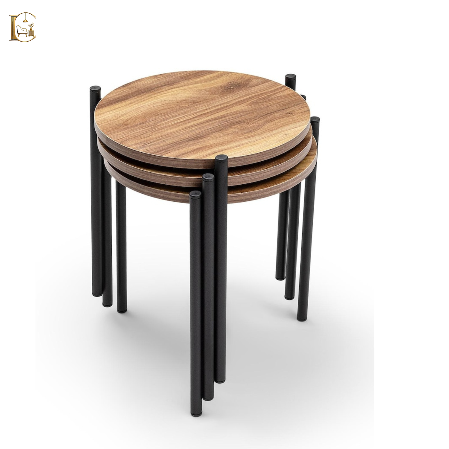 Modern Round Nesting Tables Set of 3