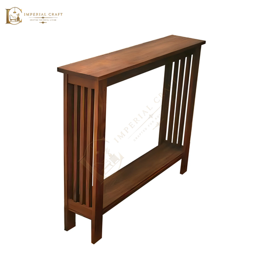 Solid Wood Console Table – Handcrafted Sheesham Wood Entryway & Hallway Table
