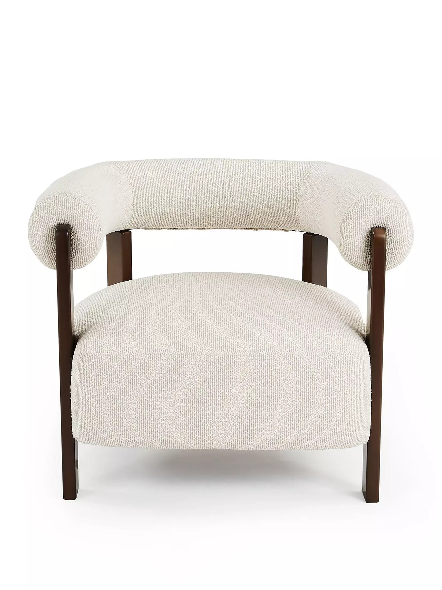 Nori Accent Chair – Solid Sheesham Wood Upholstered Lounge Chair