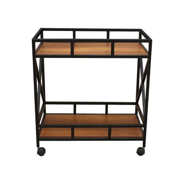 Service Cart – Solid Sheesham Wood Rolling Kitchen & Serving Trolley