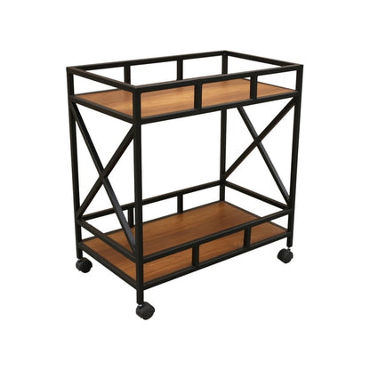 Service Cart – Solid Sheesham Wood Rolling Kitchen & Serving Trolley