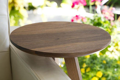 Solid Black Sheesham End Table