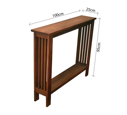 Solid Wood Console Table – Handcrafted Sheesham Wood Entryway & Hallway Table