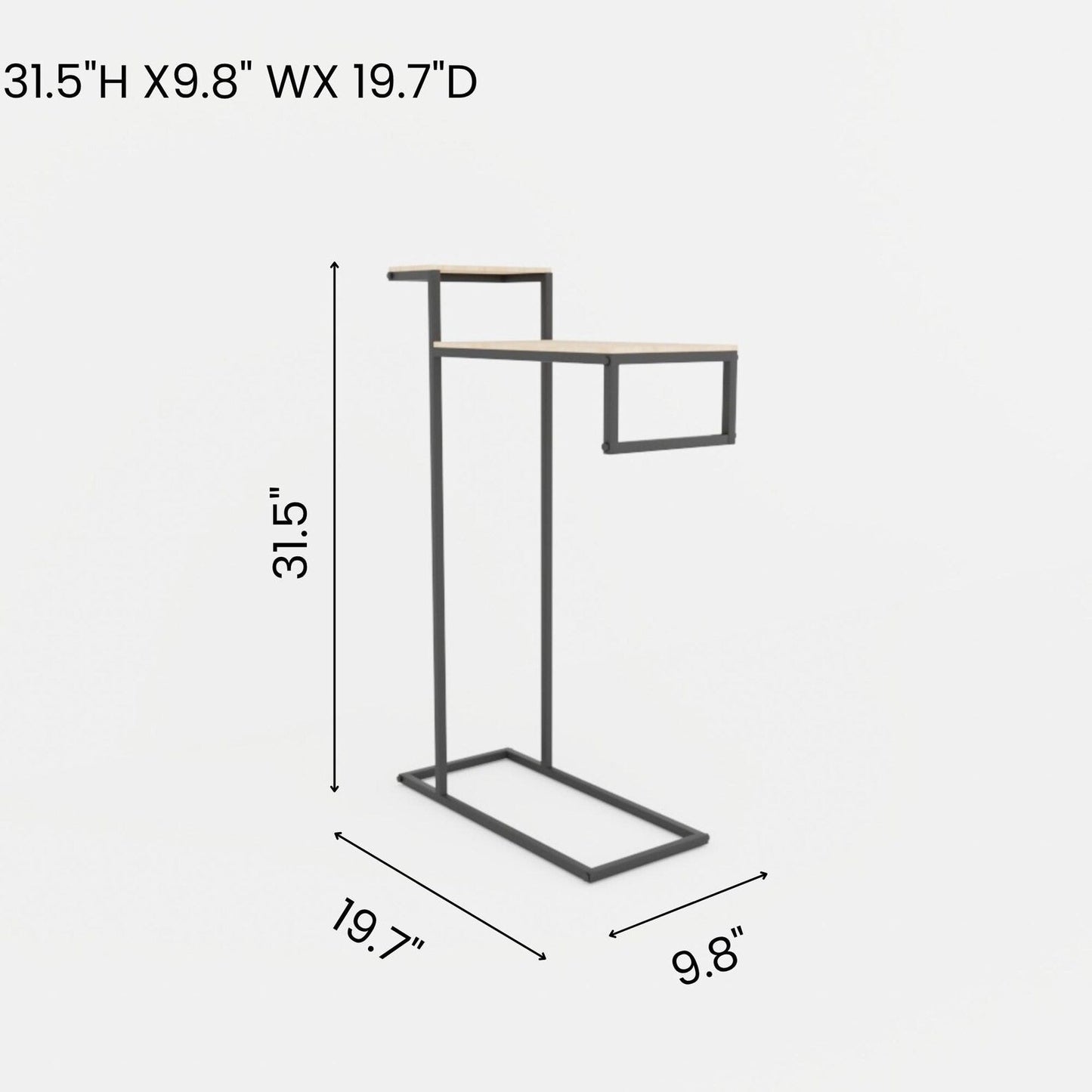 Modern Towel Holder, Industrial Bathroom Organizer