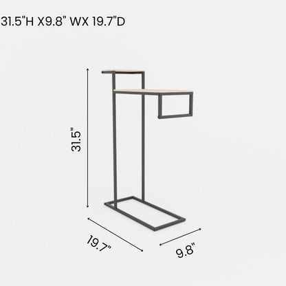 Modern Towel Holder, Industrial Bathroom Organizer