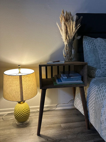 Wooden bedside table, End Table, Rustic Bedside Table Bedroom Furniture