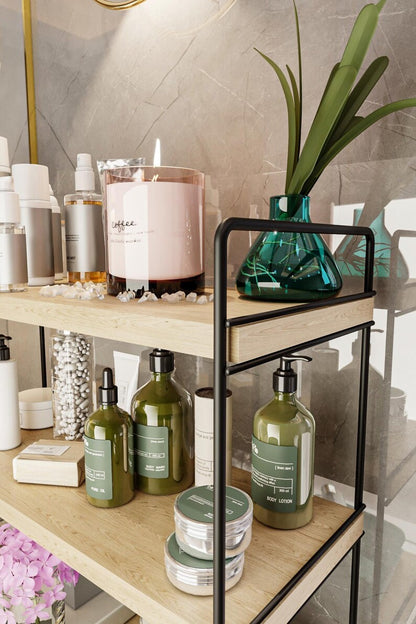 Solid Wood Kitchen Shelf Organizer