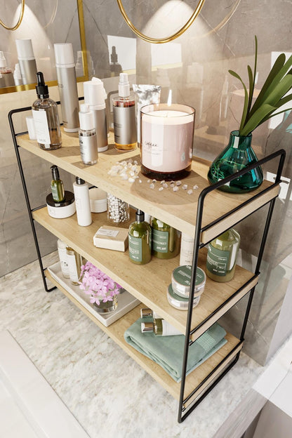 Solid Wood Kitchen Shelf Organizer