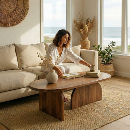 Handmade Solid Sheesham Wood Coffee Table