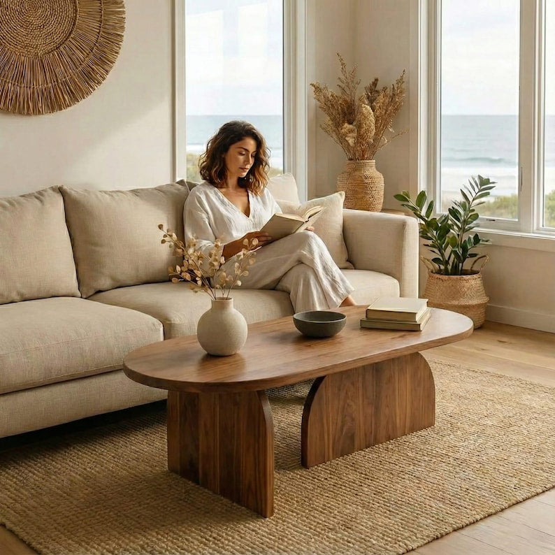 Handmade Solid Sheesham Wood Coffee Table