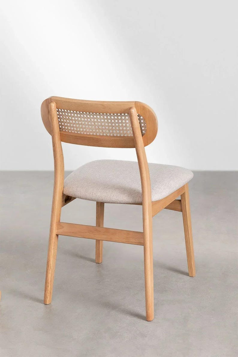 Solid Wood Rattan Accent Chair for Living & Dining Room – Imperial Craft 🛋️