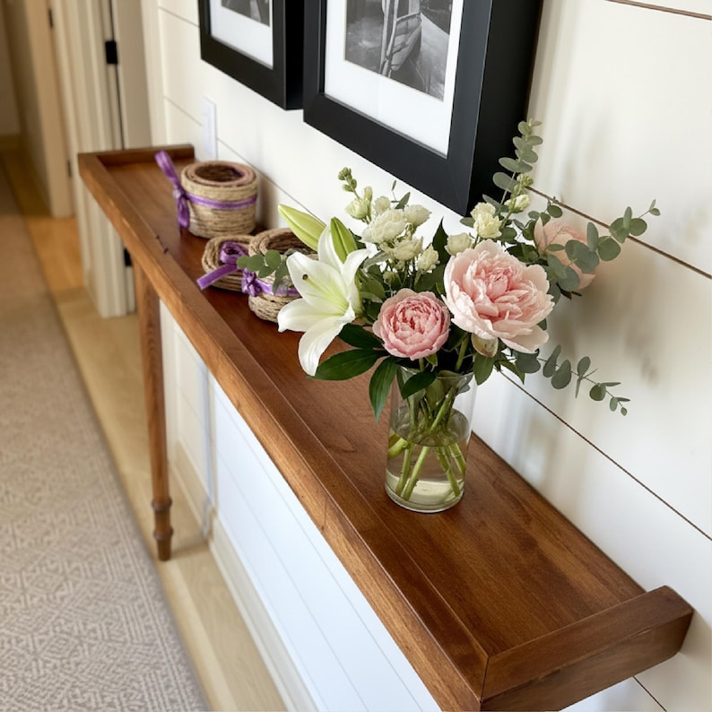 Handmade Wood Console Table