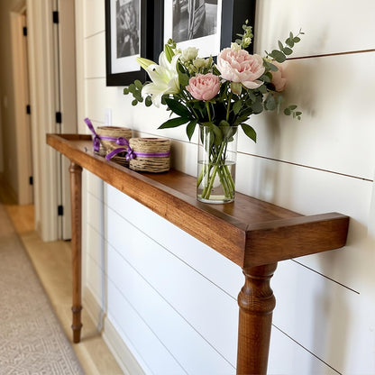 Handmade Wood Console Table