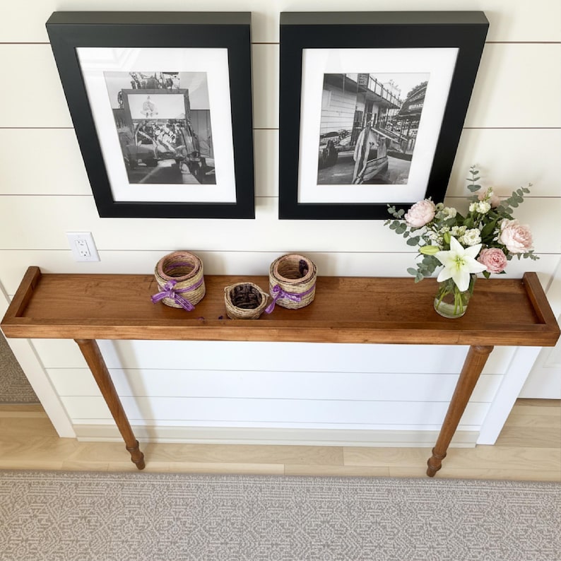 Handmade Wood Console Table