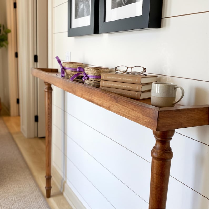 Handmade Wood Console Table
