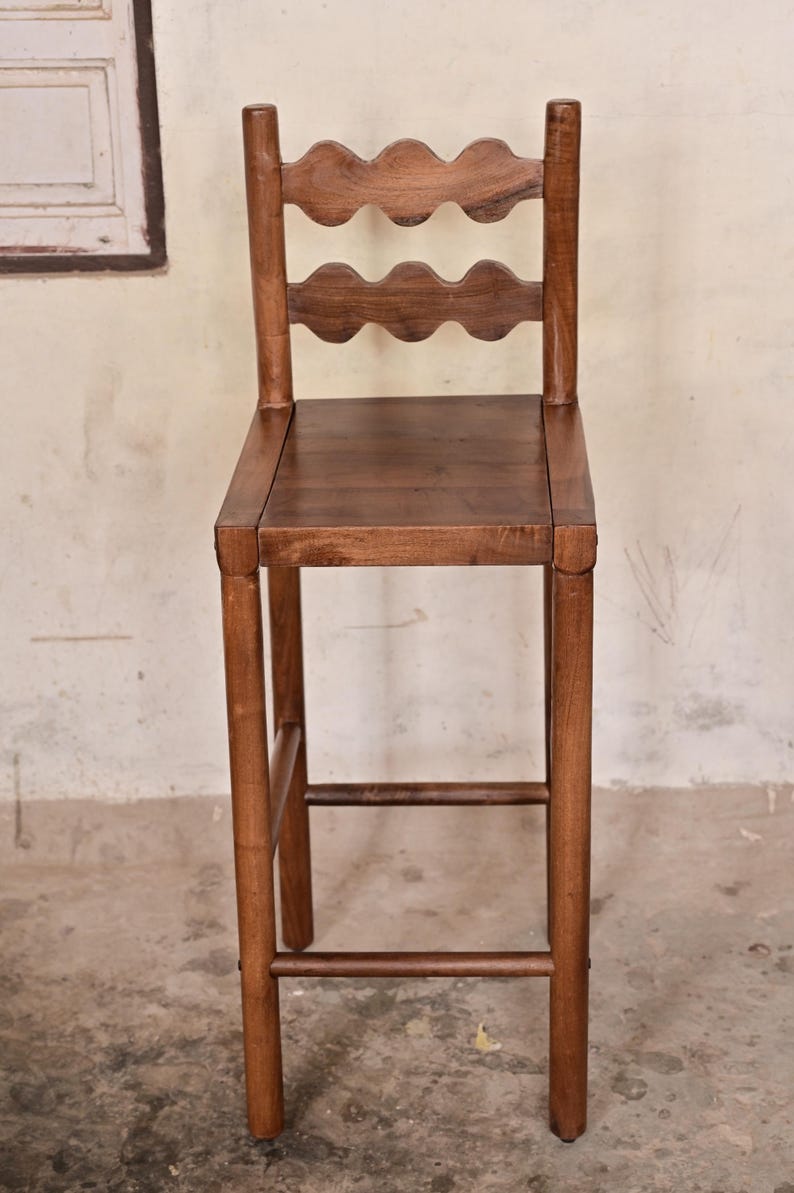 Solid Wood Counter Bar Stool