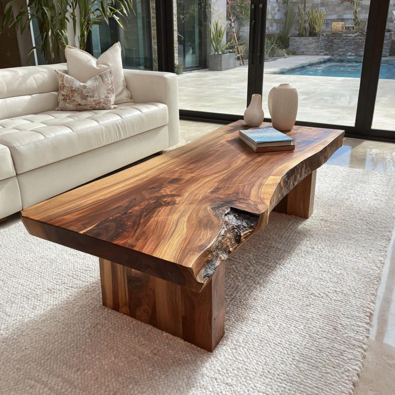 Solid Sheesham Wood Coffee Table ,Handmade Modern Living Room Furniture