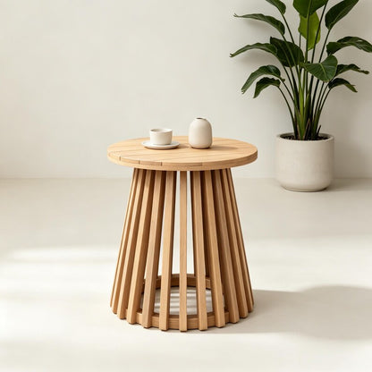 Rectangle Coffee Table with Solid Wood Legs – Modern Wooden Center Table for Living Room
