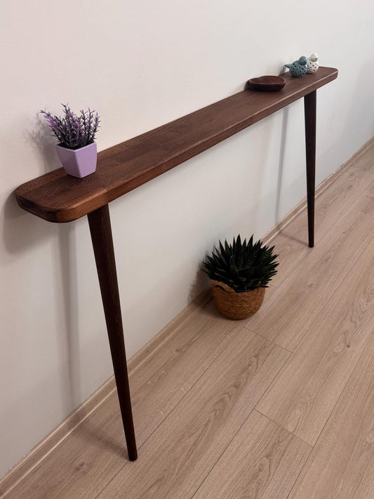 Wood Console Table for Entryway
