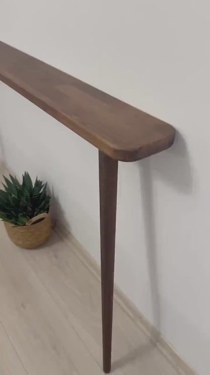 Wood Console Table for Entryway