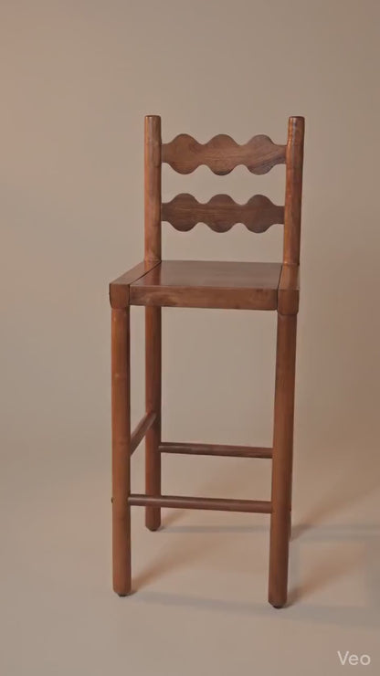 Solid Wood Counter Bar Stool