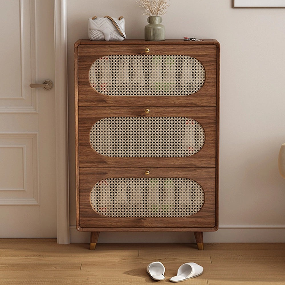 Wooden Tipping Bucket Shoe Rack Vertical Shoe Cabinet – Imperial Craft 🛋️